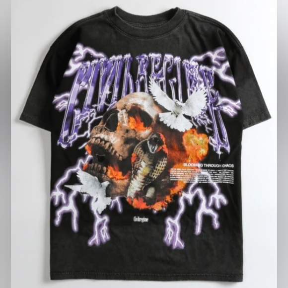 Civil Regime "Fight Or Flight V2" 199X Vintage Oversized Tee - Picture 1 of 9